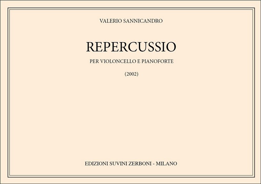 Repercussio  Cello und Klavier  Partitur + Stimmen