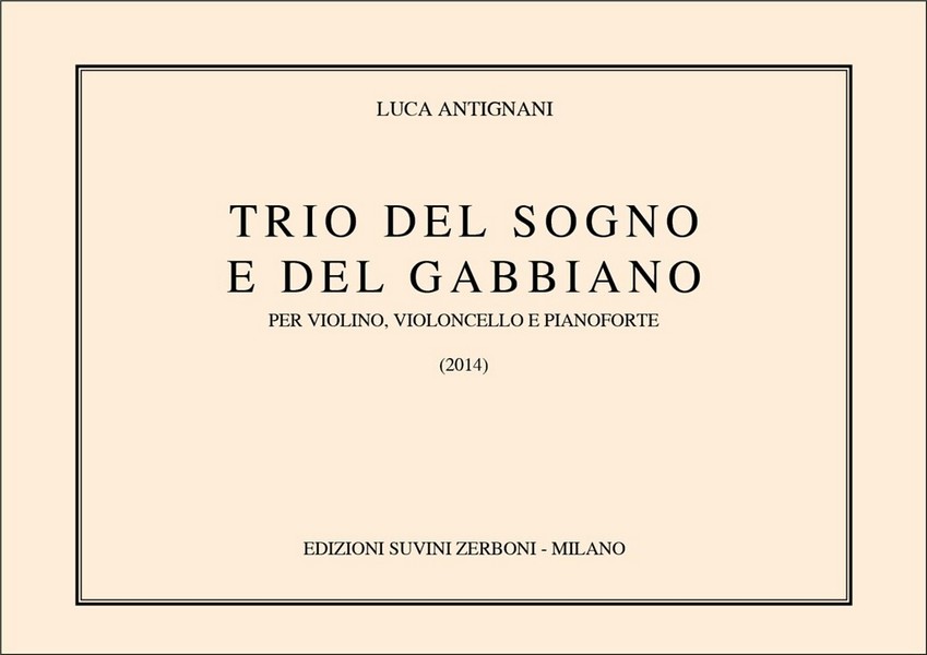 Trio del sogno e del gabbiano  Violine, Cello und Klavier  