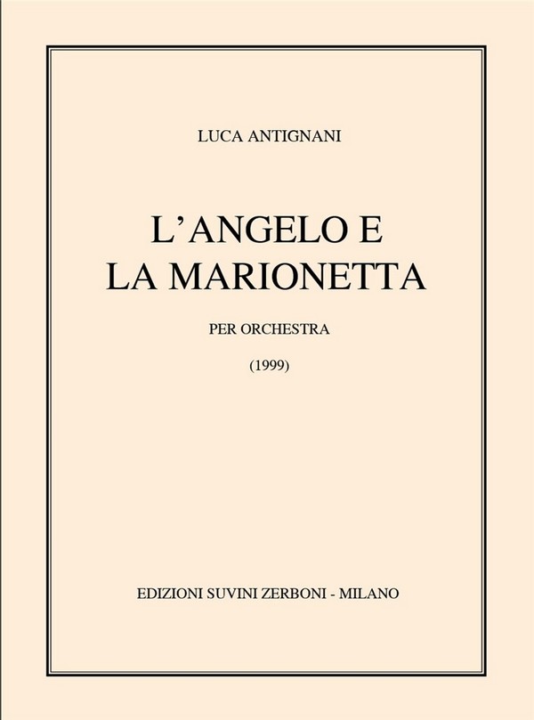 L'Angelo e La Marionetta  Orchestra  Partitur