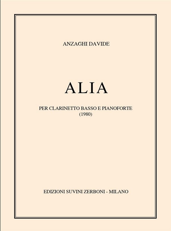Alia  Klarinette und Klavier  Buch + Einzelstimme