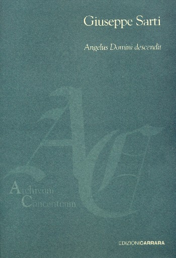 Angelus Domini descendit  for 2 mixed choirs and organ  score