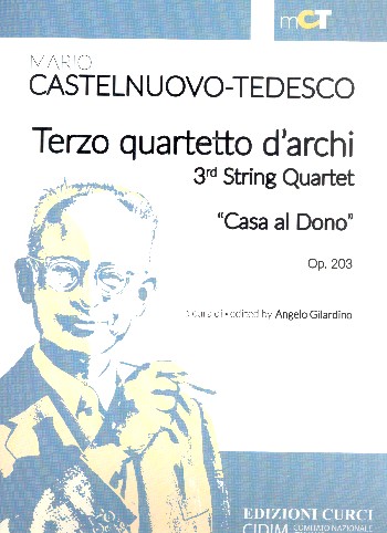 Quartetto no.3 op.203  per 2 violini, viola e violoncello  partitura e parti