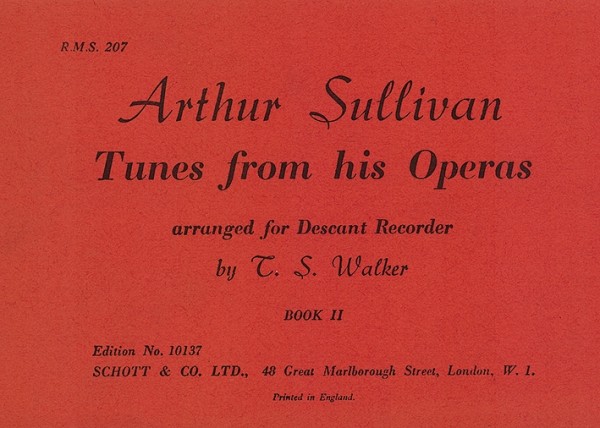 Sullivan, Sir Arthur Seymour Tunes from his Operas Vol. 2&nbsp;&nbsp;für Sopran-Blockflöte&nbsp;&nbsp;