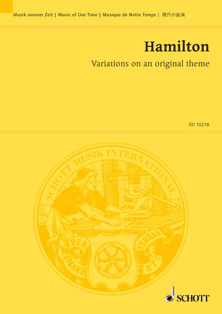 Hamilton, Iain Variations on an original theme op. 1&nbsp;&nbsp;für Streichorchester&nbsp;&nbsp;Studienpartitur