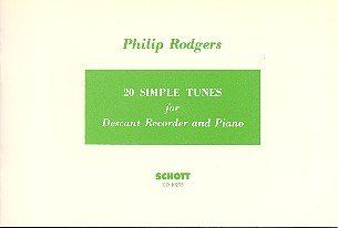 20 simple Tunes  for descant recorder and piano  