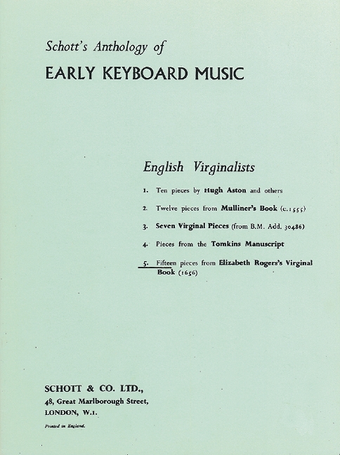 (DAWES) Early English Keyboard Music Vol. 5  für Klavier  