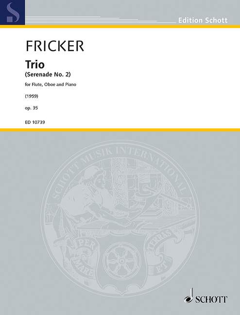 Trio op. 35  für Flöte, Oboe und Klavier  Partitur und Stimmen