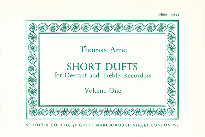 Short Duets Vol. 1  für Sopran- und Alt-Blockflöte  Spielpartitur