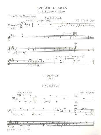 5 Voluntaries  für Schulorchester  Trompete 1 in B