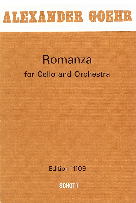 Romanza op. 24  für Violoncello und Orchester  Studienpartitur