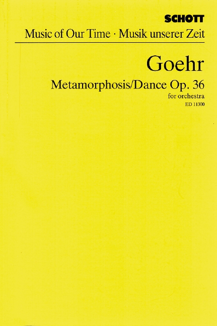 Metamorphosis/Dance op. 36  für Orchester  Studienpartitur