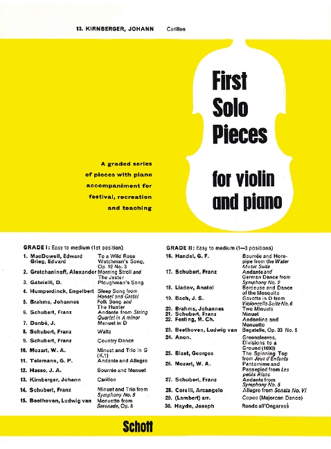 Carillon  for violin and piano  