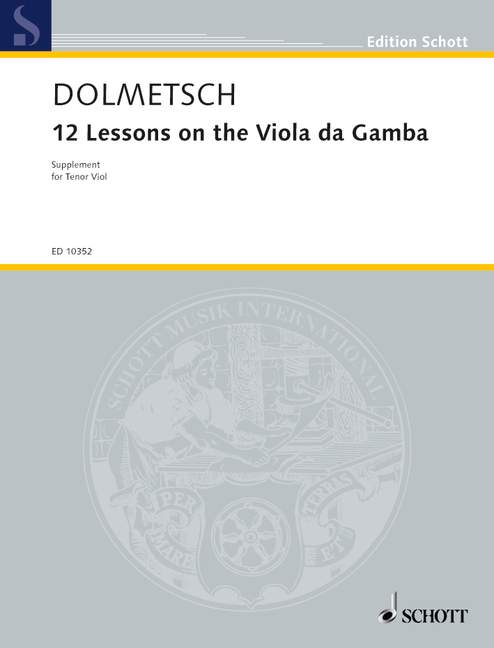 12 Lessons on the Viola da Gamba  für Tenor-Viola da gamba  
