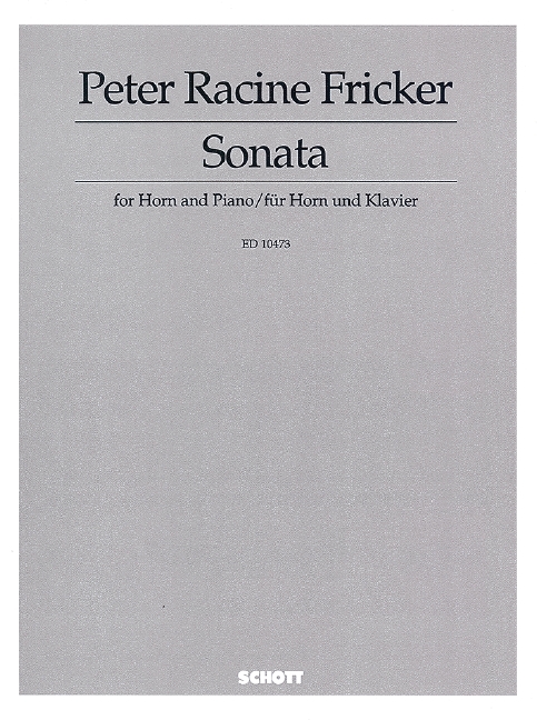 Sonata for Horn and Piano op. 24  für Horn und Klavier  