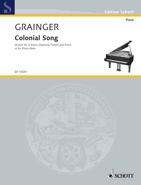 Colonial Song  for sopran , tenor and piano (or piano solo)  score