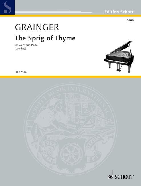 The Sprig of Thyme&nbsp;&nbsp;für Singstimme und Klavier&nbsp;&nbsp;