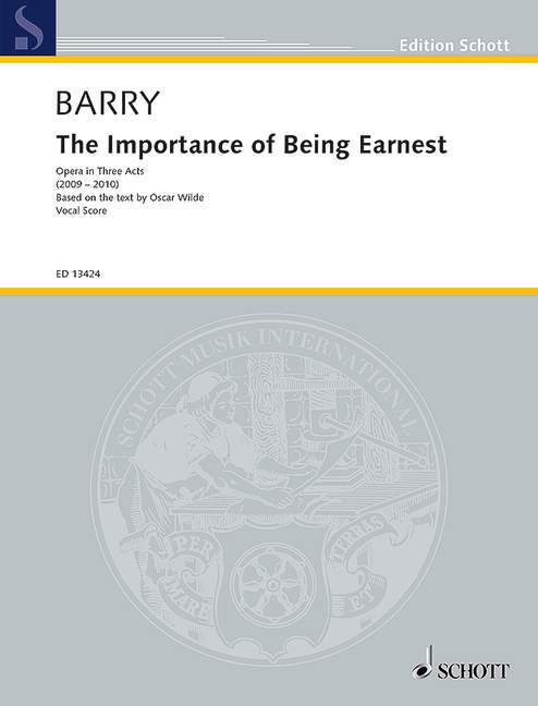 The Importance of Being Ernest  Opera  vocal score (en)