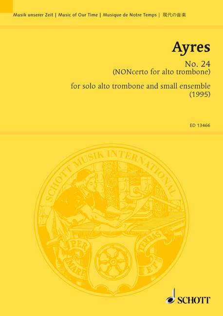 No. 24&nbsp;&nbsp;für Alt-Posaune und kleines Ensemble&nbsp;&nbsp;Studienpartitur
