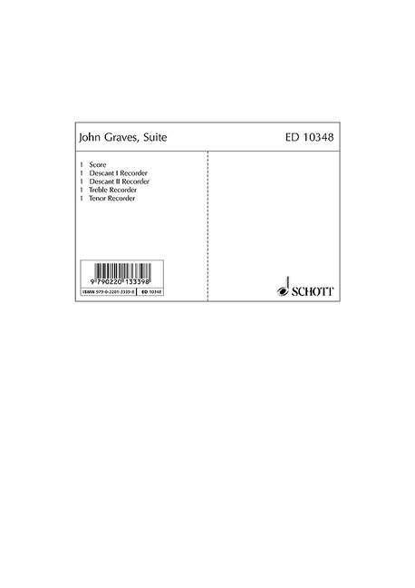 Suite  für 4 Blockflöten (SSAT)  Partitur und Stimmen