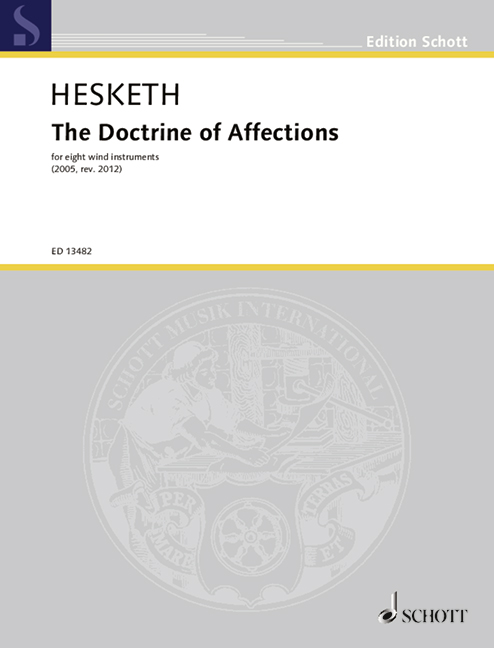 Hesketh, Kenneth The Doctrine of Affections&nbsp;&nbsp;für 8 Bläser&nbsp;&nbsp;Partitur