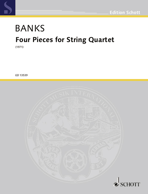 Banks, Don Four Pieces for String Quartet  für Streichquartett  Partitur und Stimmen