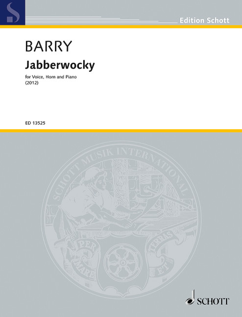 Jabberwocky  for soprano (tenor), horn in F and piano  score and parts (en/frz/dt)