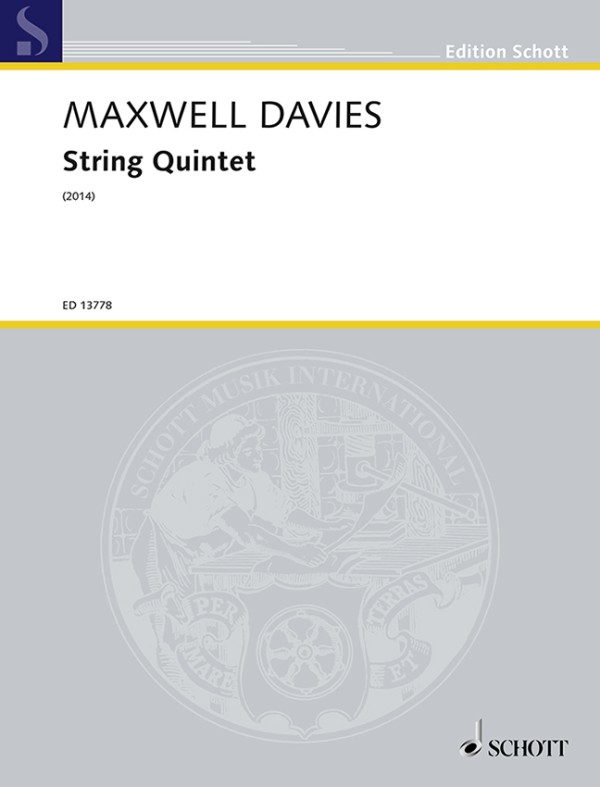 Maxwell Davies, Sir Peter&nbsp;&nbsp;for String Quintet&nbsp;&nbsp;Partitur und Stimmen
