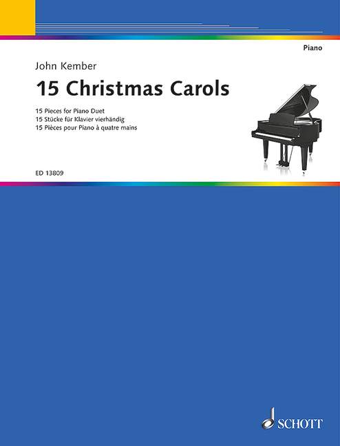 15 Christmas Carols  for piano 4 hands  score