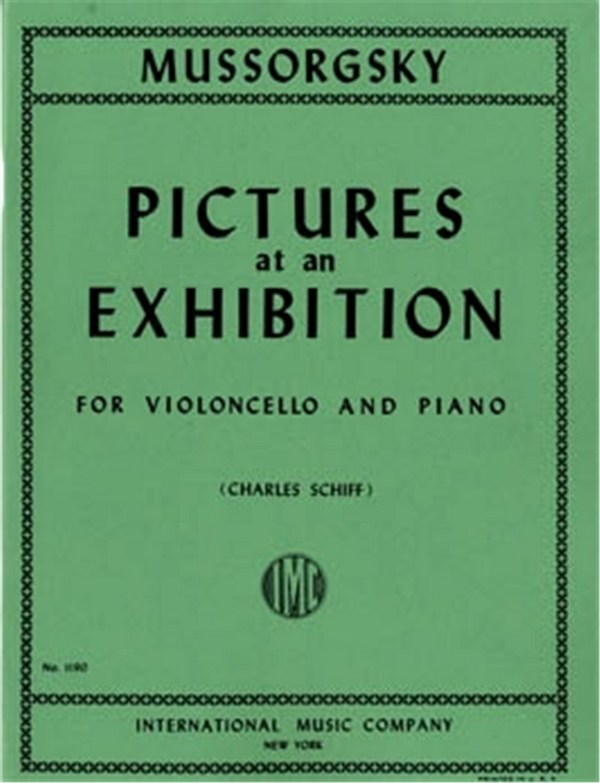 Pictures at an Exhibition&nbsp;&nbsp;for cello and piano&nbsp;&nbsp;
