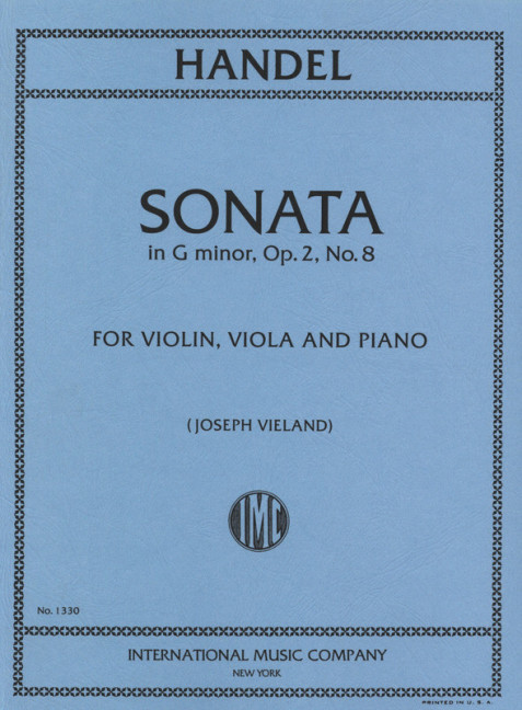 Sonate 8 G Opus 2&nbsp;&nbsp;Violin, Viola and Piano&nbsp;&nbsp;