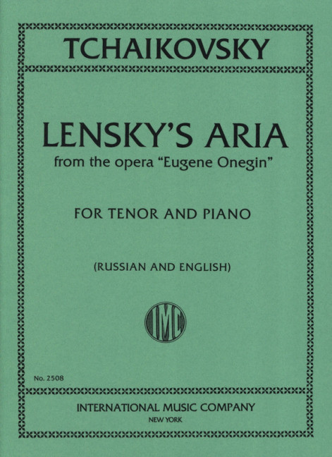 Lensky's Aria from the opera 