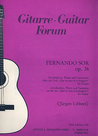 Introduktion, Thema und Variationen op.26&nbsp;&nbsp;für Gitarre&nbsp;&nbsp;