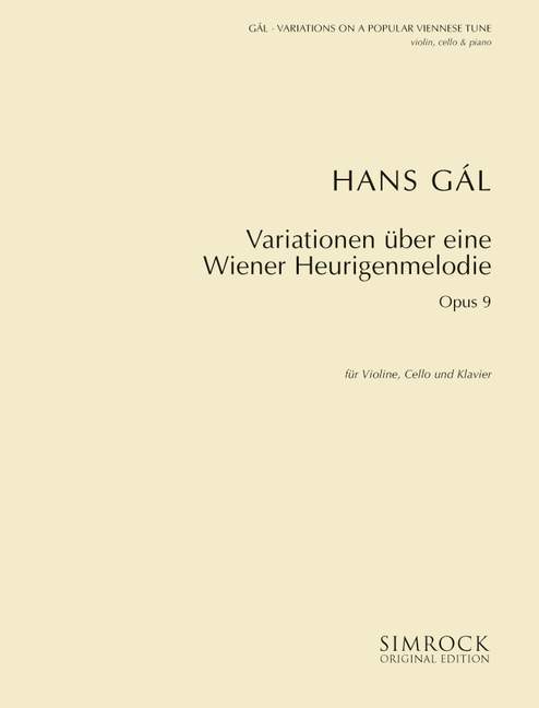 Variationen über eine Wiener Heurigenmelodie op.9&nbsp;&nbsp;für Violine, Violoncello und Klavier&nbsp;&nbsp;Stimmen