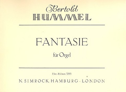 Fantasie op.25&nbsp;&nbsp;für Orgel&nbsp;&nbsp;
