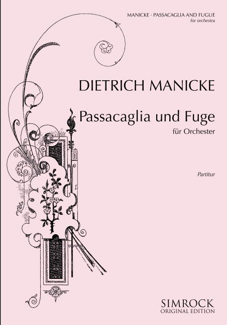 Passacaglia und Fuge&nbsp;&nbsp;für Orchester&nbsp;&nbsp;Studienpartitur