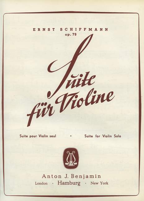 Suite op.79&nbsp;&nbsp;für Violine&nbsp;&nbsp;
