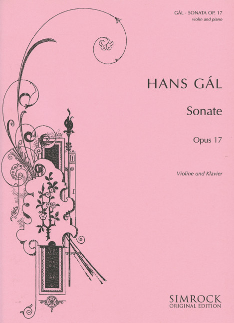 Sonate op. 17  für Violine und Klavier  