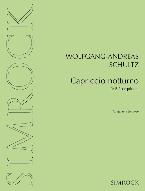 Capriccio notturno  für Bläserquintett  Partitur und Stimmen