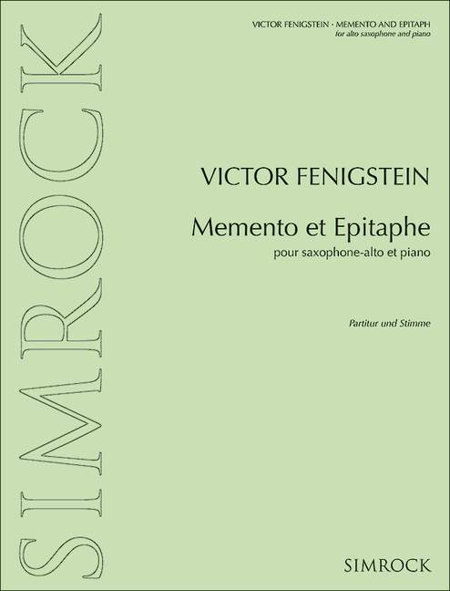 Memento et Epitaphe  für Altsaxophon und Klavier  