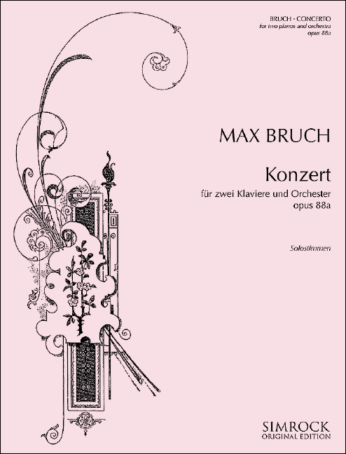 EE5454  Konzert op.88a  für zwei Klaviere und Orchester  Stimmensatz