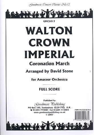 Crown Imperial  for amateur orchestra  score