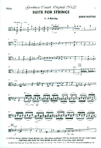 Suite for Strings  for string orchestra  viola