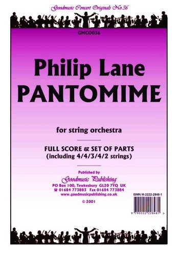 Pantomime  for string orchestra  score and pars (4-4-3-4-2)