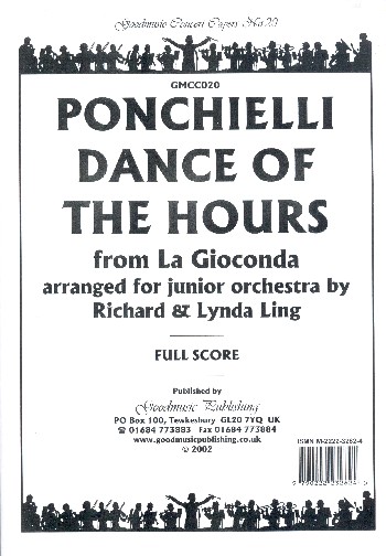 Dance of the Hours  for junior orchestra  score