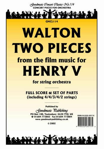 2 pieces from the film music for Henry V  for string orchestra  score and parts