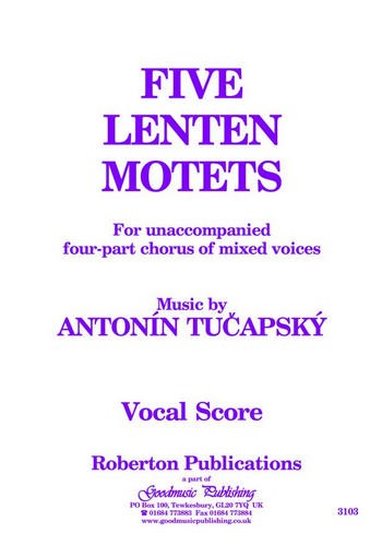 5 Lenten Motets  for mixed chorus a cappella  score (lat/en)