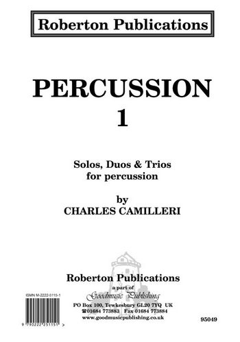 Percussion 1 - Solos Duos Trios  for percussion  score
