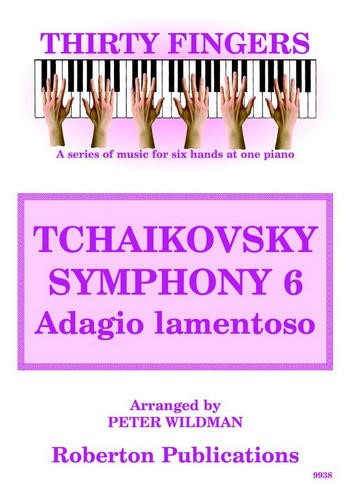 Adagio lamentoso from Symphony no.6  for 3 players on 1 piano   
