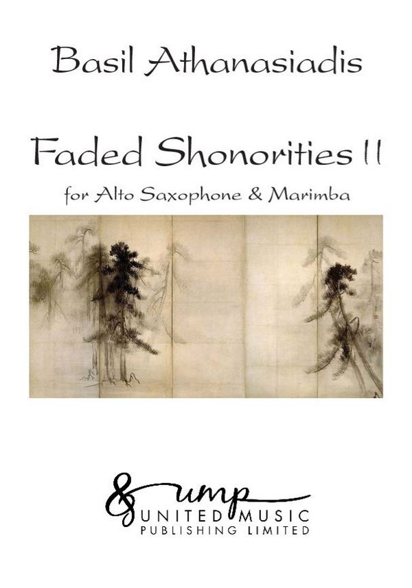 Athanasiadis B., Faded Shonorities II (2xScores)  Saxophone & Percussion  