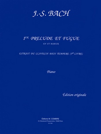 BACH Johann Sebastian&nbsp;&nbsp;Prélude et fugue n°1 en ut maj.&nbsp;&nbsp;piano Partition